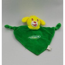 Doudou plat chien jaune vert Bledina - 33408