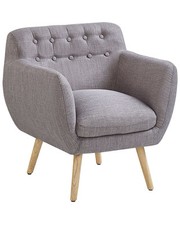 Fauteuil en Tissu Gris Clair
