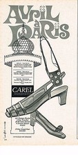 PUBLICITE ADVERTISING 024   1967   CAREL    chaussures de luxe