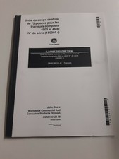 livret d entretien de de coupe 72 pouces de tracteur john deere 4500 et 4600