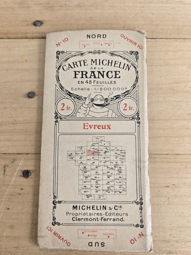 Carte michelin ancienne - ancienne, evreux