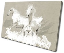 Vintage Horse Paint Abstract