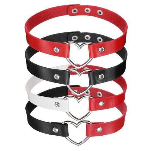 4pcs colliers simili cuir - en,
