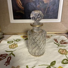 Flacon Cristal Baccarat Model Bambou XlX Siècle Nécessaire De toilette