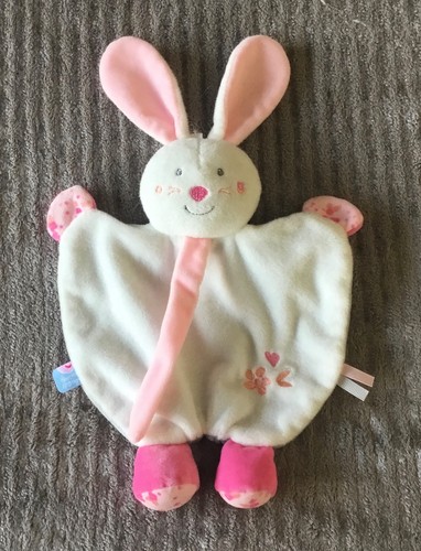 Doudou lapin blanc - doudou, gris