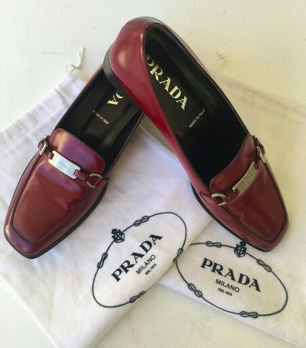 Prada women burgundy leather - prada,