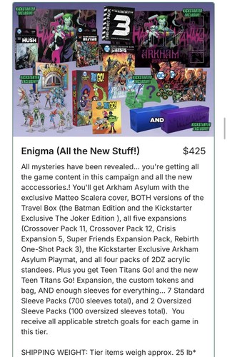 Deck building game - dc,