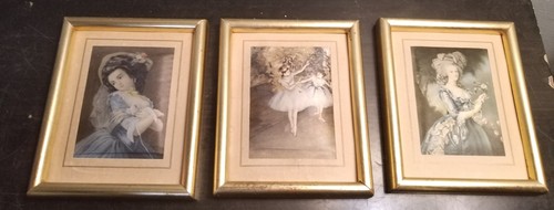 Triptyque cadres dorés - triptyque,