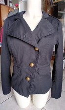Veste noire cintrée H&M