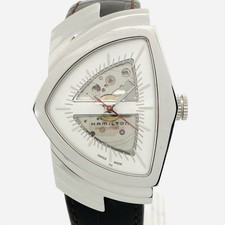 Hamilton Ventura Auto H24515551 H245150 Automatic Exhibition Leather Strap Rare