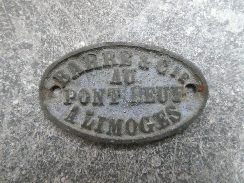 Plaque service ancienne non - plaque, de