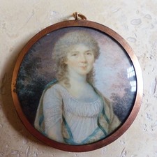 SUPERBE PEINTURE MINIATURE fin