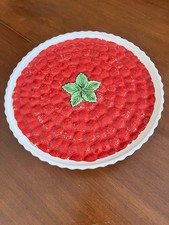 Plat à tarte aux fraise sur