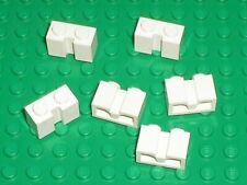 6 x LEGO white Brick ref 4216 for roller door / 7744 10219 7642 10197 7945 ..