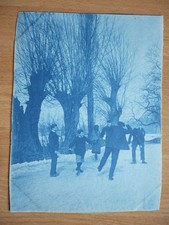 PHOTO 1900 CYANOTYPE PATIN A