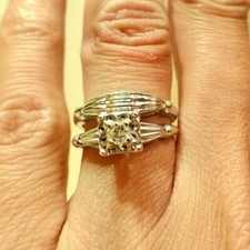 Vintage 14k or Blanc Ensemble