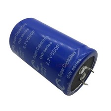 Condensateur bleu Super Farad 2,7 V 500 F 60 x 35 mm pour voiture, faible ESR,
