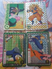 Cartes dragon ball non officielles super hero special collection abimées 57 82