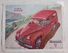 ANCIENNE BROCHURE AUTOMOBILES ROSENGART LE BREAK VIVOR