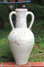 Ancienne amphore en terre cuite / hauteur  60 cm