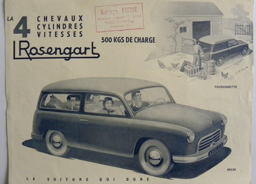 Brochure feuille rosengart - brochure,