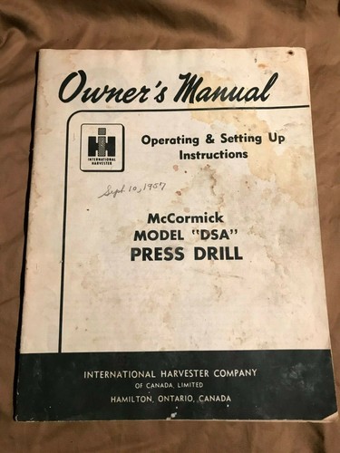 Vintage 1957 mccormick model - vintage,