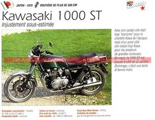 KAWASAKI Z 1000 ST Z1000 ST Z1000ST 1979 Fiche Moto 000203