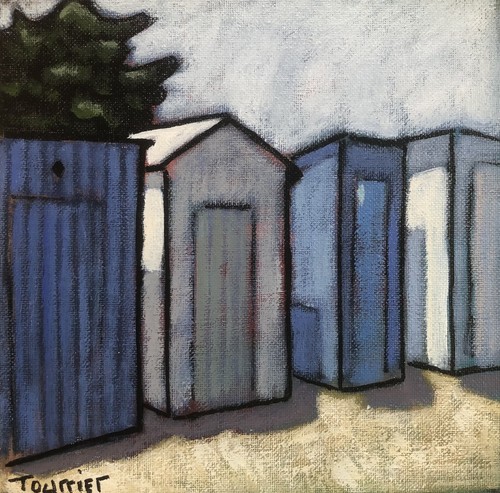 Tableau cabines plage - cabines,
