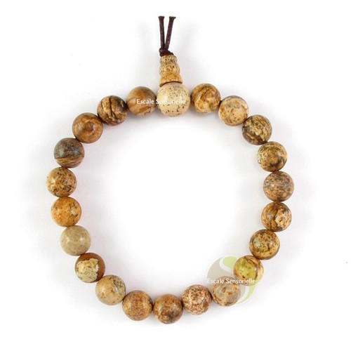 Bracelet mala tibétain-Jaspe