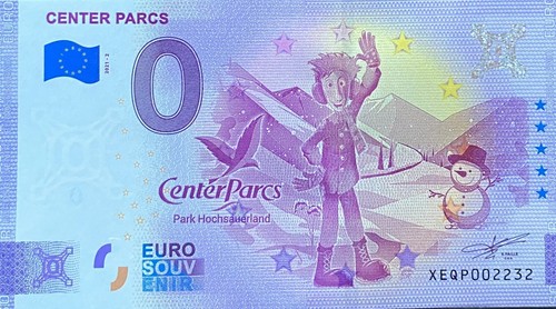 Billet euro center parcs - center,