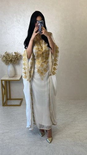 Robe longue blanche - , caftan