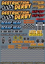 Autocollant Rc Banger, Demolition Car, Kamatec, Derby, 1:12, Rc Car