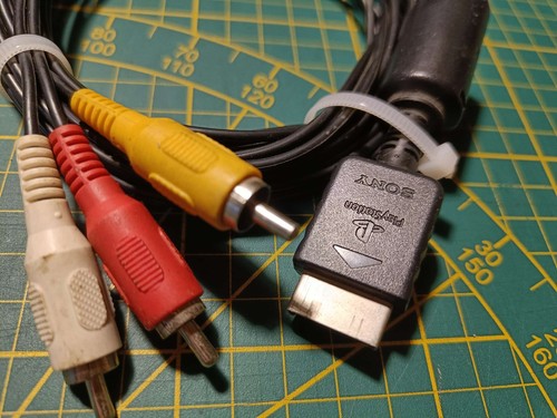 Câble rca playstation sony - câble,