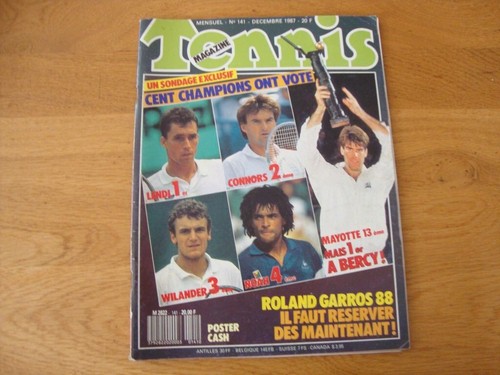 Tennis magazine 1987 141 - tennis, n°141