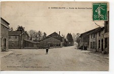 SOMME SUIPPE - Marne - CPA 51 - Café route de Somme Tourbe
