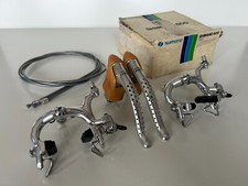 NOS Freins Et Leviers SHIMANO 600 EX 70s-80s Brakes And Levers (Silver) (Set)