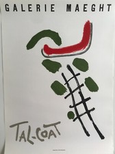 TAL-COAT Pierre, Galerie Maeght, 1959. Affiche réalisée en lithographie