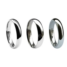 5mm 18ct or Blanc Escarpin Confort Mariage Anneaux GB Hm Moyen Lourd X Bandeau