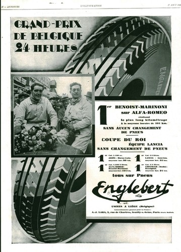 Publicité ancienne pneu