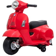 Scooter Vespa Mini Électrique Piaggio Gts Pour Enfants 1-2 Ans 6V Rouge