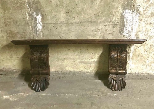 Etagere murale sculptee - etagere, bois