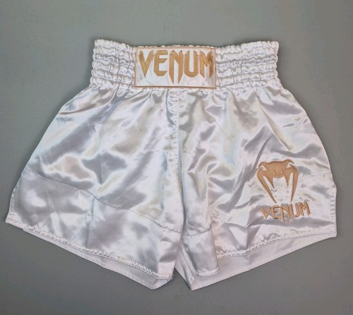 Venum white gold satin muay - white,