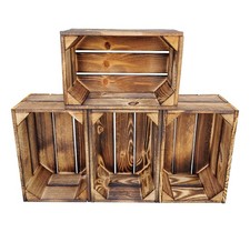 Caisses en bois 30x20x15 cm pour le rangement, Caisses solides et résistantes