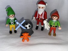 Playmobil Père Noël 2 Lutins Hotte Jouets Christmas