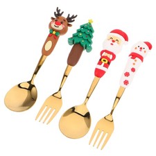  4 Pcs Service Vaisselle Noel