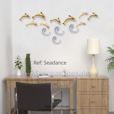 Dolphin ceramic wall sculpture