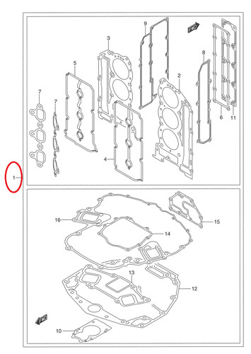 Oem suzuki marine jeu - oem, complet