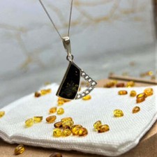 925 Steling Argent & Ambre