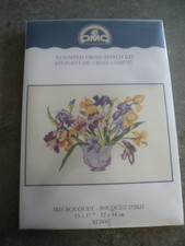 KIT POINT DE CROIX  DMC - IRIS