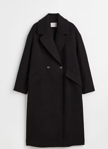 Manteau hiver gris oversized - manteau,